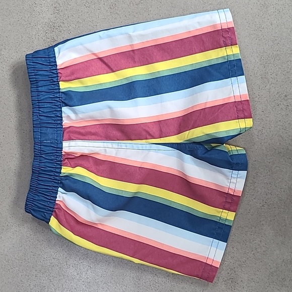 Rugged Butts Baby Boy Swim Trunks in Sunset Stripe | 6-12 Months - Picture 6 of 10